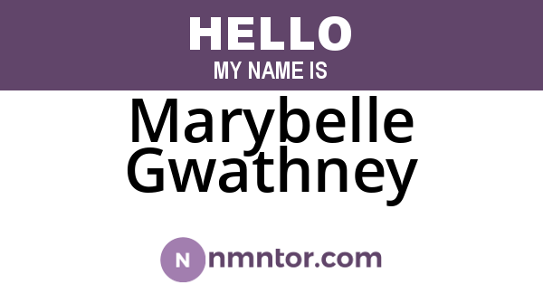 Marybelle Gwathney
