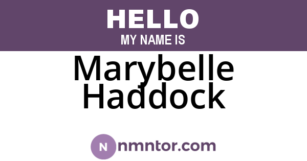 Marybelle Haddock