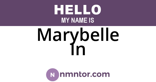 Marybelle In