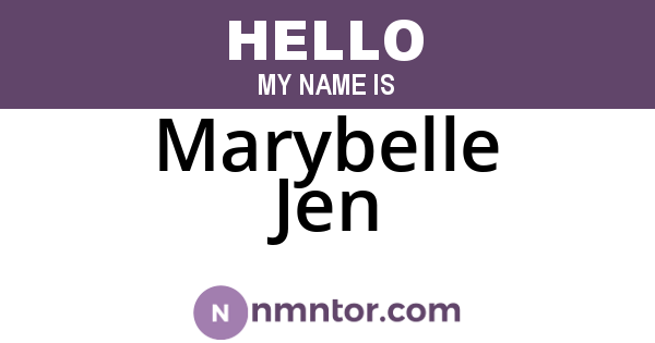 Marybelle Jen