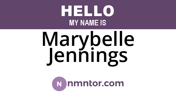 Marybelle Jennings