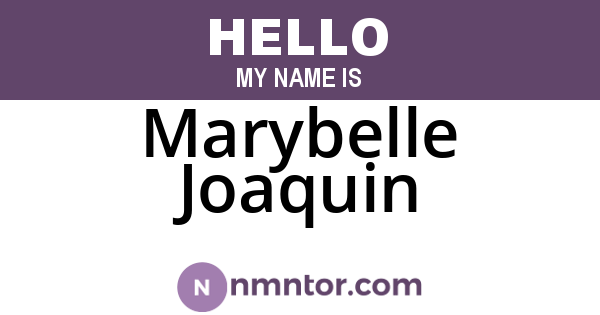 Marybelle Joaquin