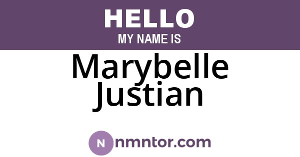 Marybelle Justian
