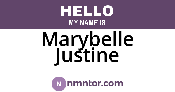 Marybelle Justine