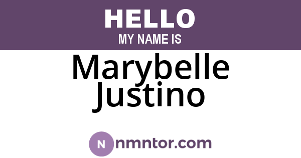 Marybelle Justino