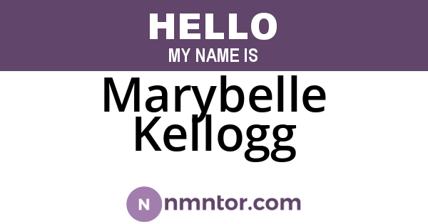 Marybelle Kellogg