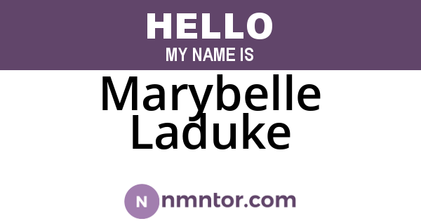 Marybelle Laduke