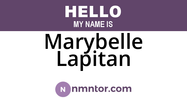 Marybelle Lapitan