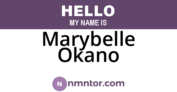 Marybelle Okano