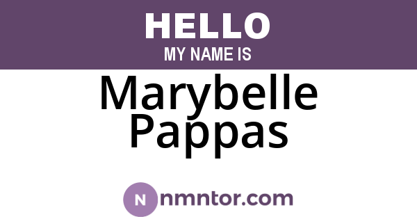 Marybelle Pappas