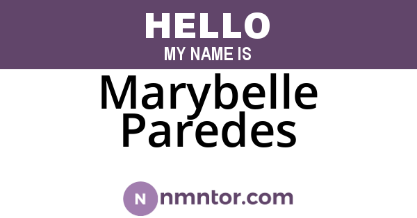 Marybelle Paredes