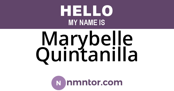 Marybelle Quintanilla