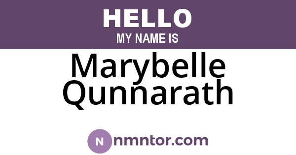Marybelle Qunnarath