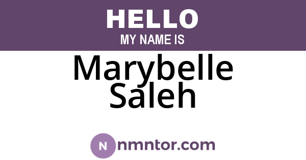 Marybelle Saleh