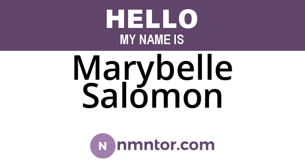 Marybelle Salomon