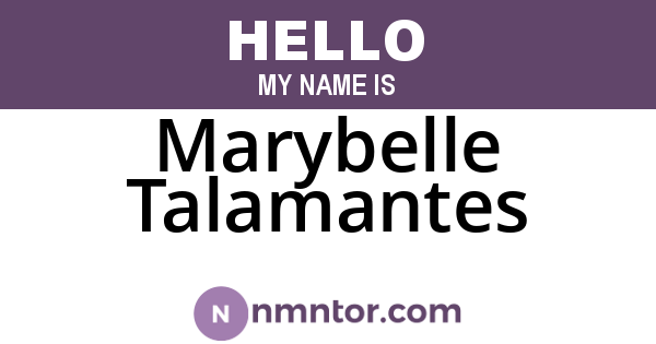 Marybelle Talamantes