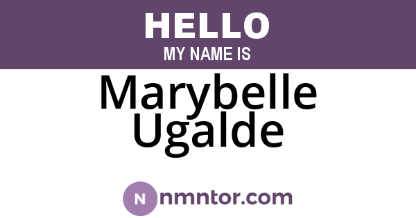 Marybelle Ugalde