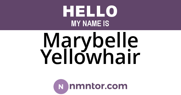 Marybelle Yellowhair
