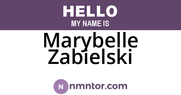 Marybelle Zabielski