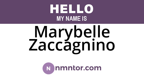 Marybelle Zaccagnino