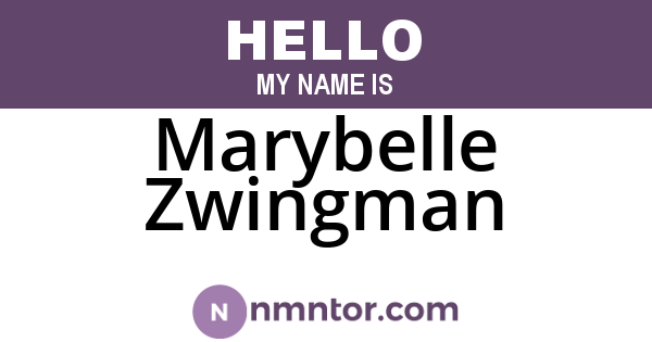 Marybelle Zwingman