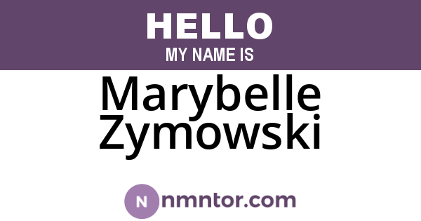 Marybelle Zymowski