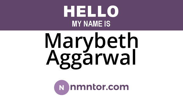 Marybeth Aggarwal