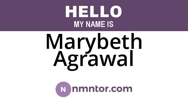 Marybeth Agrawal