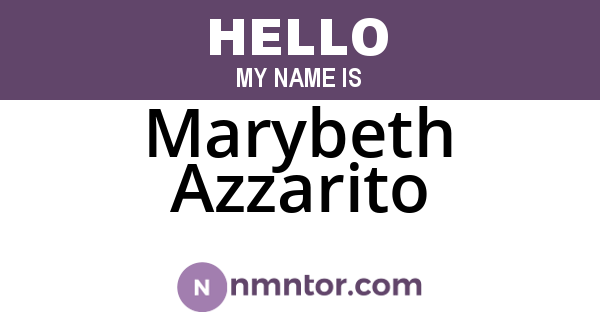 Marybeth Azzarito