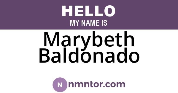 Marybeth Baldonado