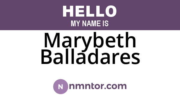 Marybeth Balladares