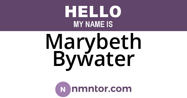 Marybeth Bywater