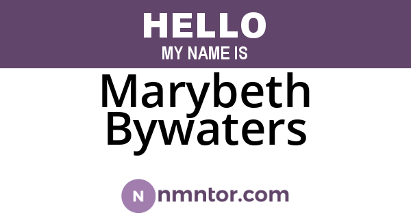 Marybeth Bywaters