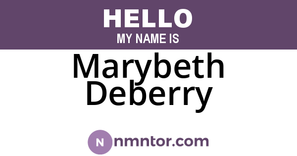 Marybeth Deberry