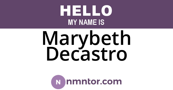 Marybeth Decastro