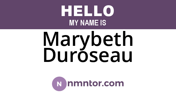 Marybeth Duroseau