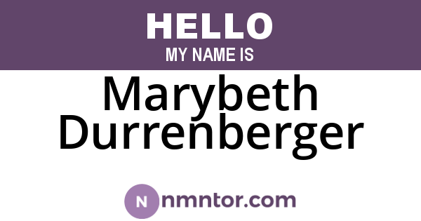 Marybeth Durrenberger