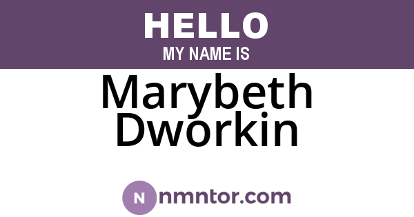 Marybeth Dworkin