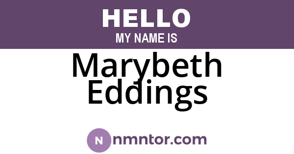 Marybeth Eddings