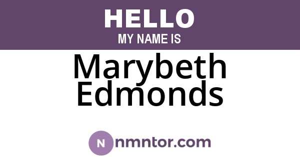Marybeth Edmonds