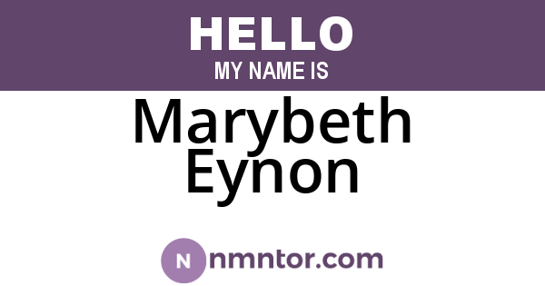 Marybeth Eynon