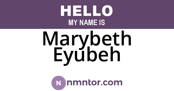 Marybeth Eyubeh