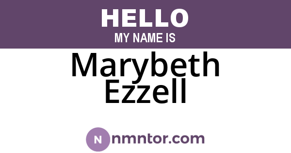 Marybeth Ezzell