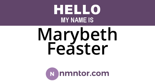 Marybeth Feaster