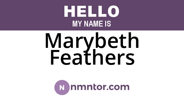 Marybeth Feathers