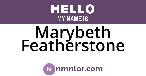 Marybeth Featherstone