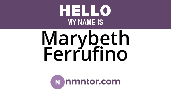Marybeth Ferrufino
