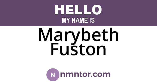 Marybeth Fuston