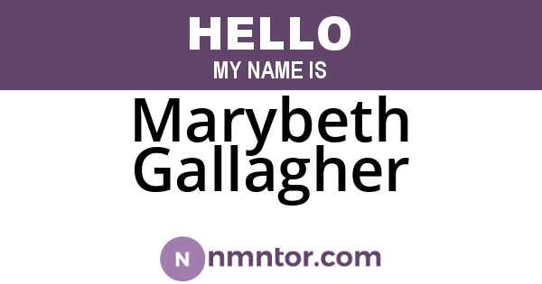 Marybeth Gallagher