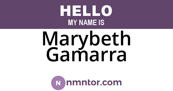 Marybeth Gamarra
